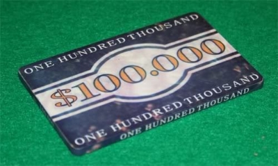 Image sur Plaque VEGAS 100,000$