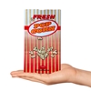 Picture of 70051 Box of 1000 paper popcorn bags 1.5 oz Bullseye ( Flat bottom )