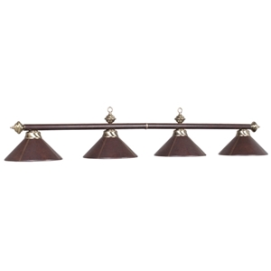 Picture of B78-LTHR BRN | 4 LT-54" BILLIARD LIGHT-LEATHER/BROWN