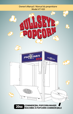 Picture of Instruction Manual for Popcorn machine 20oz