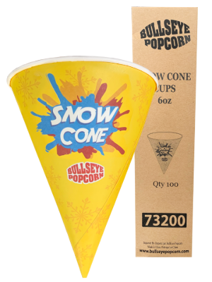 Image sur Cônes cirés pour cornet glacé 6oz - Boite de 100 pcs
