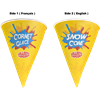 Picture of 73200 Waxed cone 6oz Party Design for snow cone -100pcs