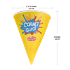 Picture of 73200 Waxed cone 6oz Party Design for snow cone -100pcs