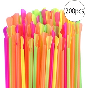 Picture of Plastic Spoon Straw for Snow Cones- 200pcs