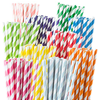 Picture of 72012/1000 - Pack of 1000 Biodegradable Paper Straws in Assorted Colors