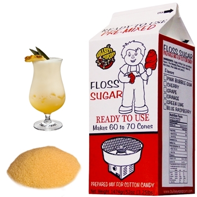 Picture of 72005 Pina Colada floss cotton candy 3.25lb -Light yellow